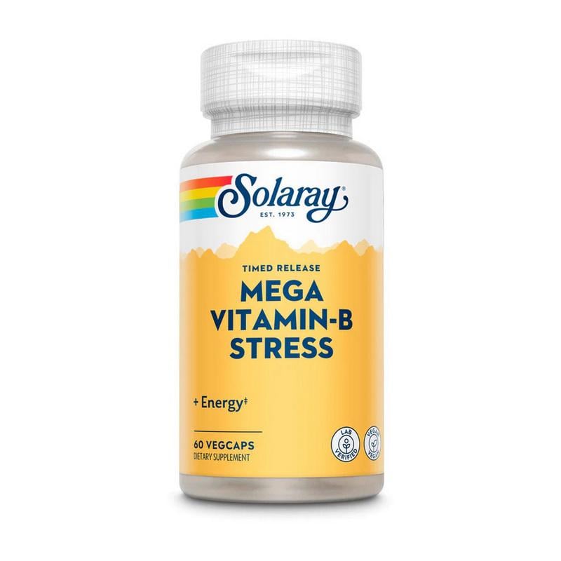 Витамины группы B Solaray Mega Vitamin B Stress 60 вер. капс.