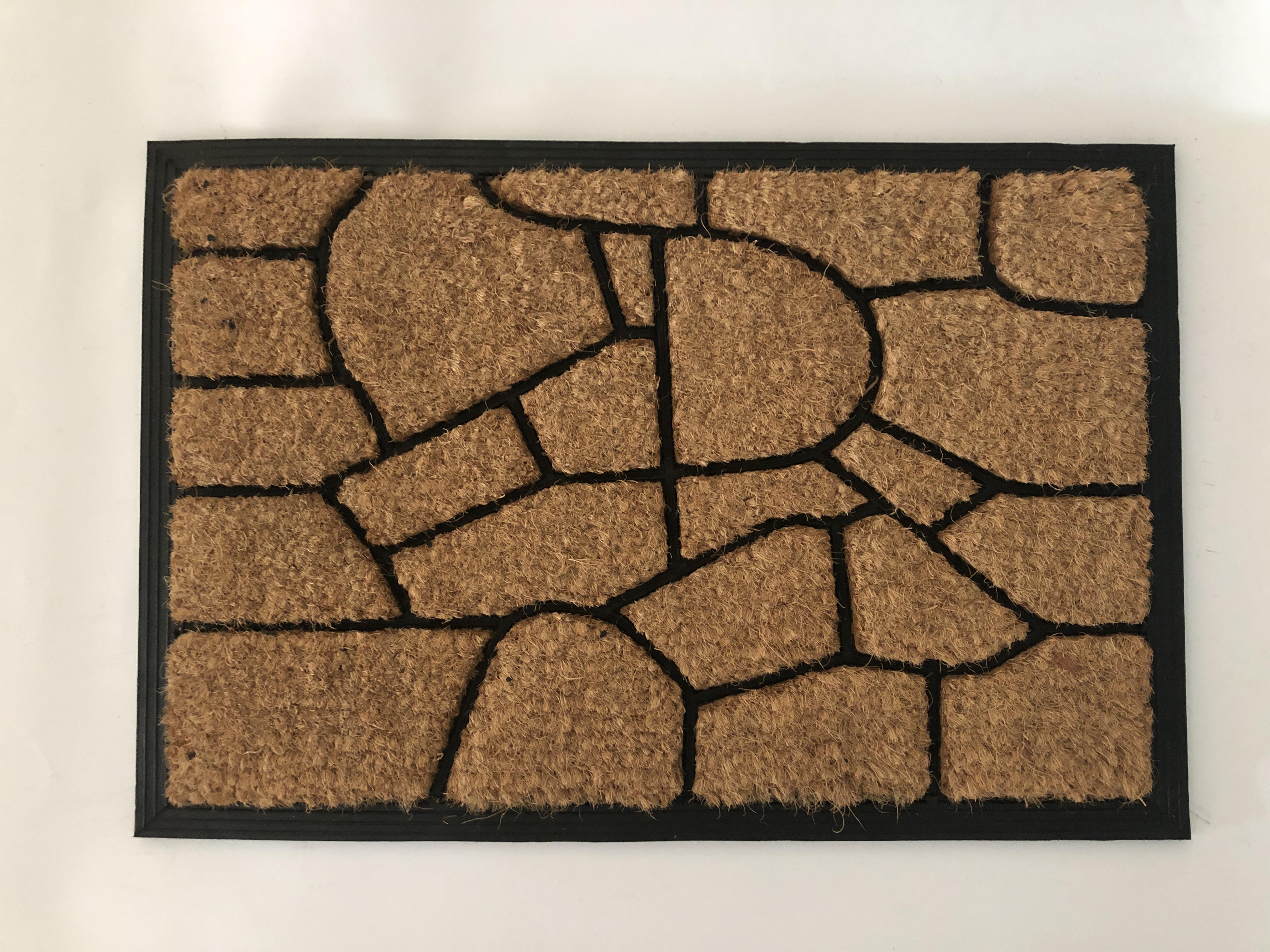 Придверный кокосовый коврик Гоби на резиновой основе 400х600 мм - фото 3 Придверный кокосовый коврик Гоби на резиновой основе 400х600 мм - фото 3