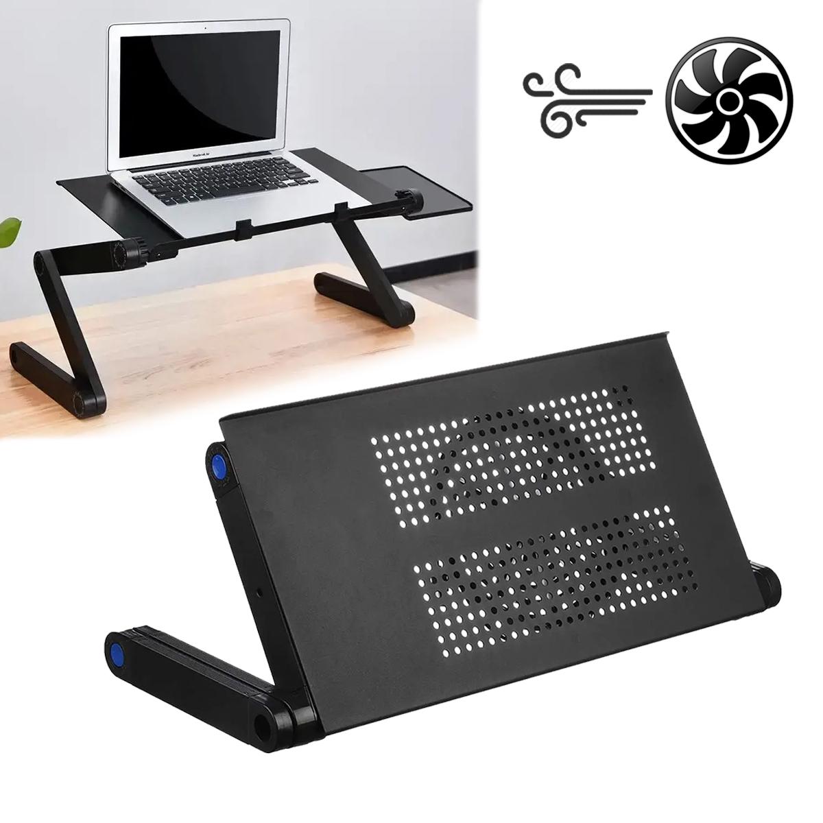 Столик трансформер Laptop table T6 для ноутбука с 1 вентилятором Черный (1009313-Black) - фото 6