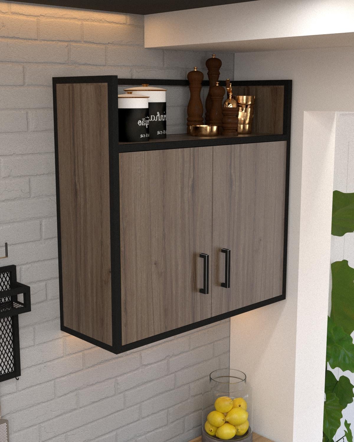 Шафа кухонна настінна EcoLoft Маренцо DSP-1444-4 в стилі лофт Монтеверде (DSP-1444-4)