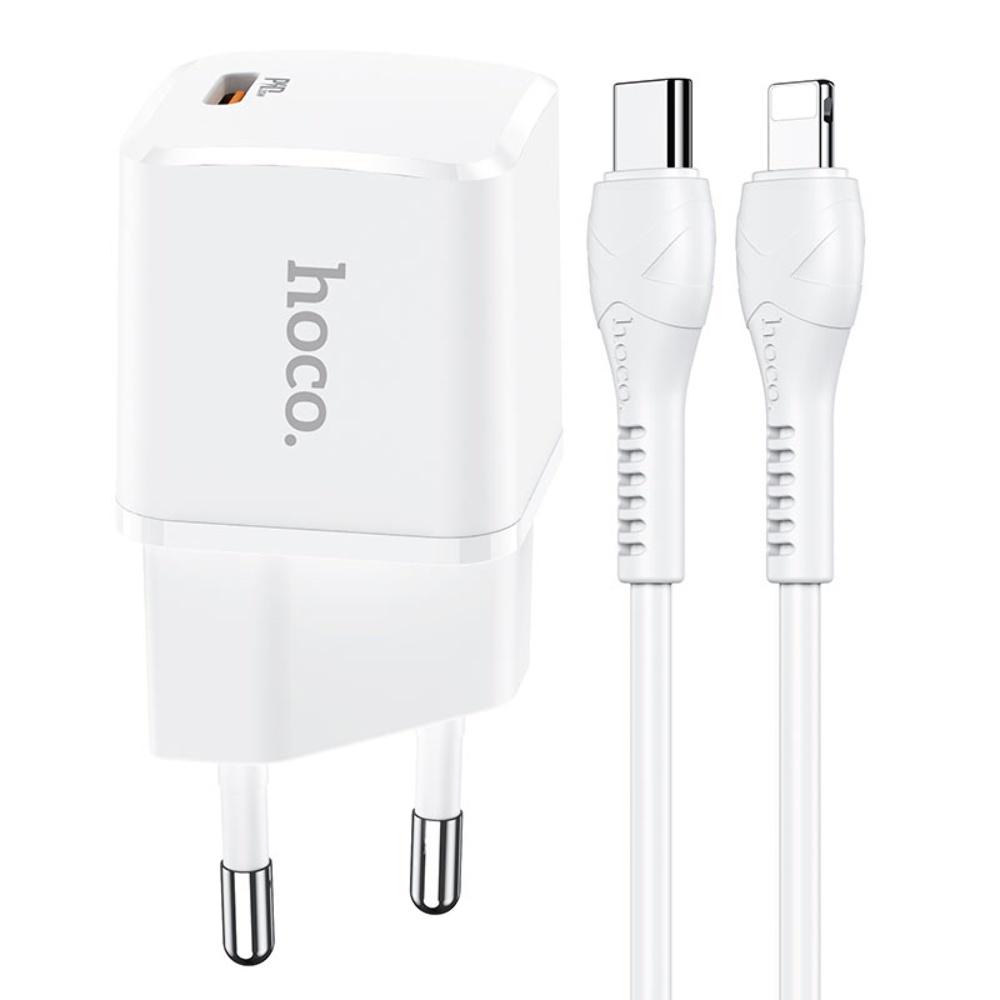 Зарядний пристрій Hoco Type-C to Lightning Cable Starter N10 Type-C PD 20W Safety Certified (535411)