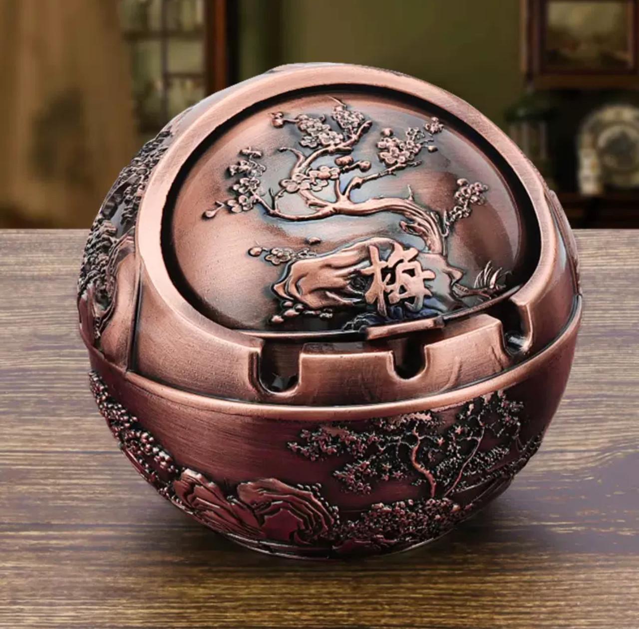 Пепельница Пуля с изображением Деревья жизни Бронзовый (Арт2191)