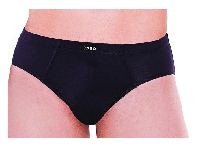 Трусы мужские Taso 3523 Classic style хлопковые классические брифы без рисунка 4XL Черный (509/4XL) - фото 1