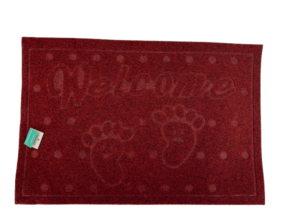 Коврик придверный Stenson Welcome N01580 38х58 см Бордовый