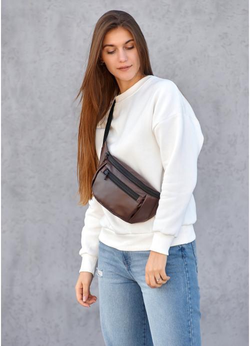 Сумка женская Sambag водостойкая Шоколадная (28523964)