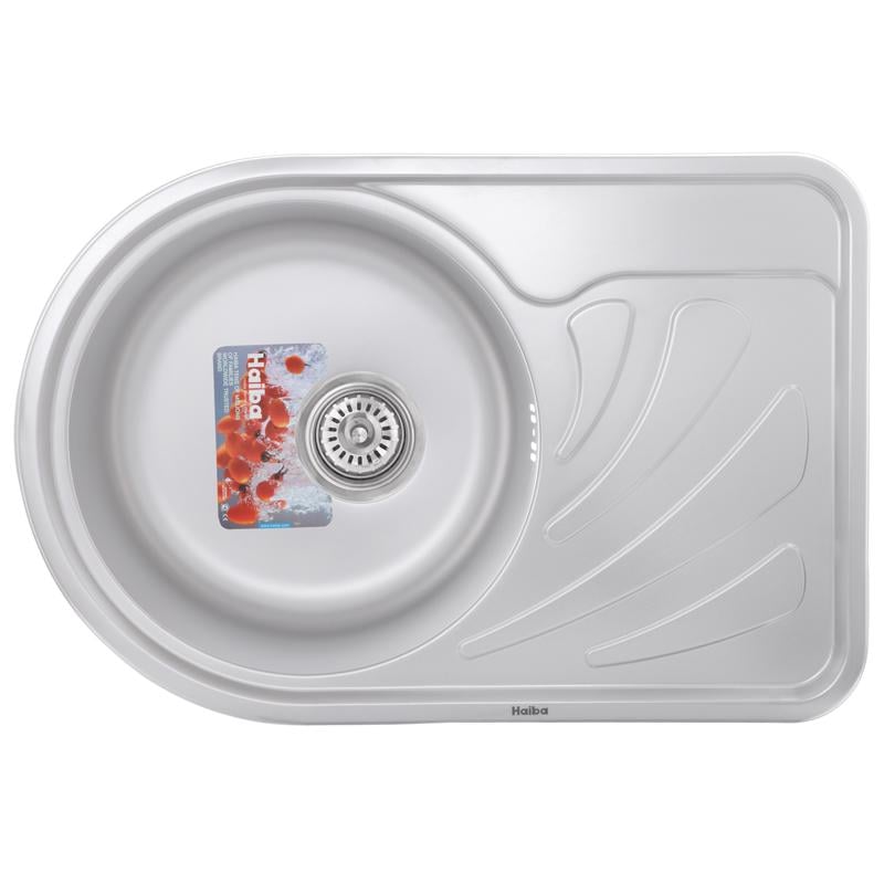 Мойка кухонная HAIBA 67x44 satin (HB0649)