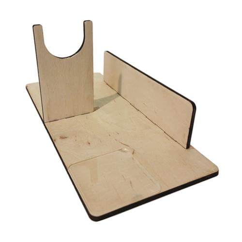 Підставка для клейового пістолета з фанери 60 Вт із відсіком для стрижнів (2284-d965a)