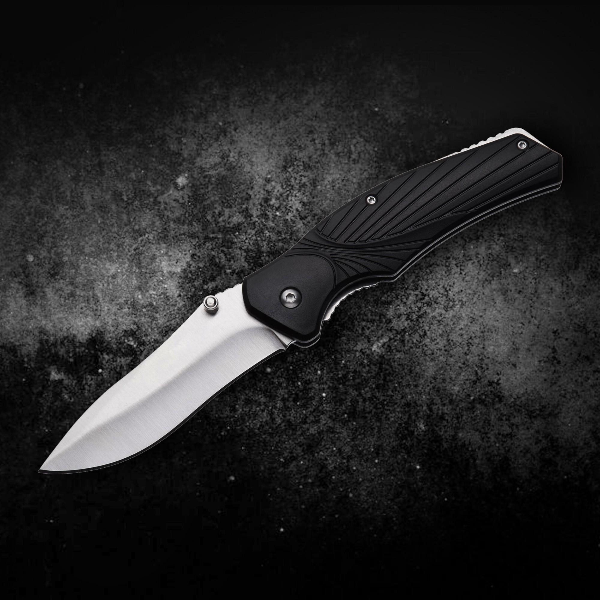 Нож складной карманный Черный с серебристым (LK23) - фото 6 Нож складной карманный Черный с серебристым (LK23) - фото 6