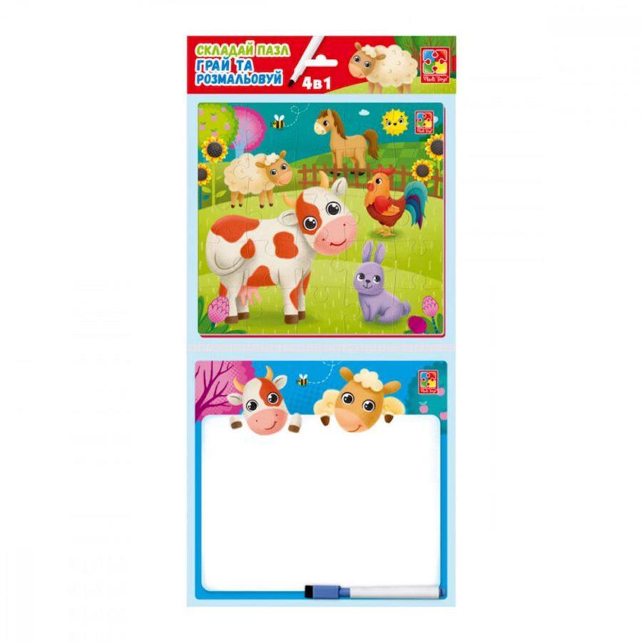 Розвиваючий набір 4в1 «Ферма» (VT2002-01)