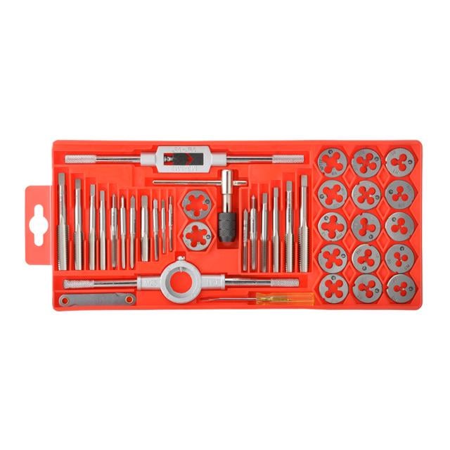 Набір плашок Intertool M3-M12 та мітчиків M3-M12 40 од. (SD-8040)