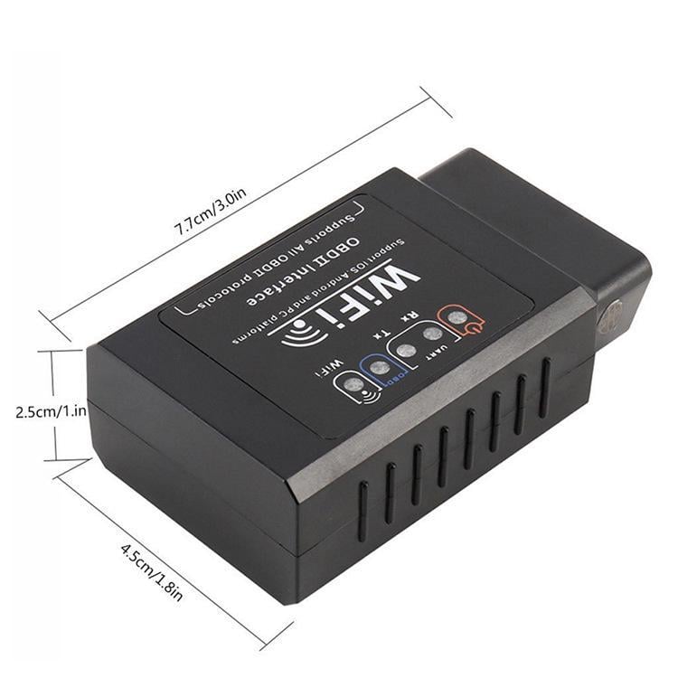 Автосканер ELM327 OBD WiFi/iOS/Android Чорний (1774967453) - фото 4