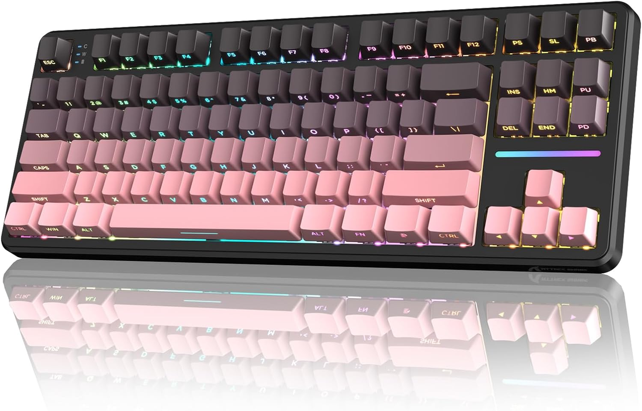 Клавіатура ігрова attack shark X87 бездротова механічна із RGB підсвічуванням з підтримкою HOT-SWAP