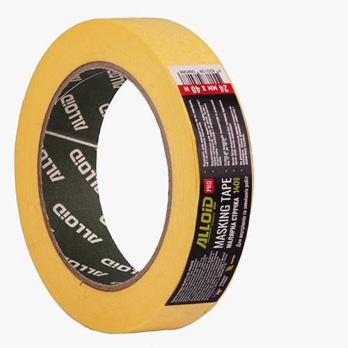 Стрічка малярська Alloid Pro 24 мм х 40 м 140 мкм