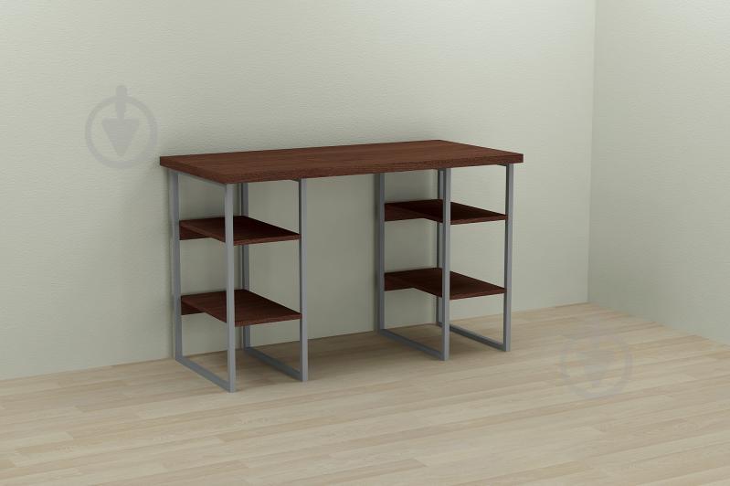 Компьютерный стол Ferrum-decor Карэн 75x140x60 серый ДСП Венге 32мм