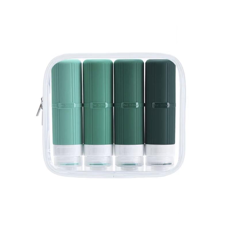 Набор емкостей для поездок GDragon силиконовый 4 шт. по 90 мл Зеленый (113_2_0_5)