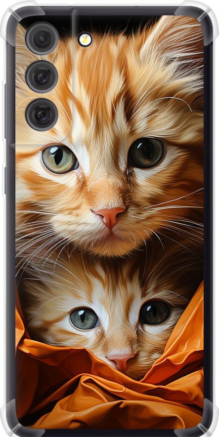 Чехол на Samsung Galaxy S21 FE Котики 2 (5664sp-2302-42517)
