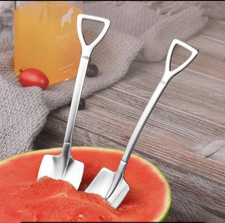 Ложка чайная в виде лопаты штыковой нержавеющая сталь (1765479210) - фото 2