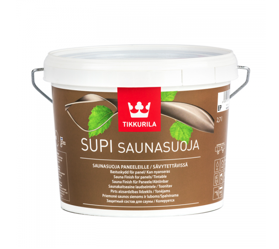 Засіб захисний TIKKURILA Supi Saunasuoja База ЕР 2,7 л (2445051915) - фото 1