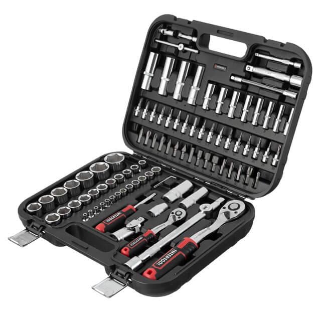 Набір інструментів Intertool Cr-V STORM 1/2" & 1/4" 94 од. (ET-8094)