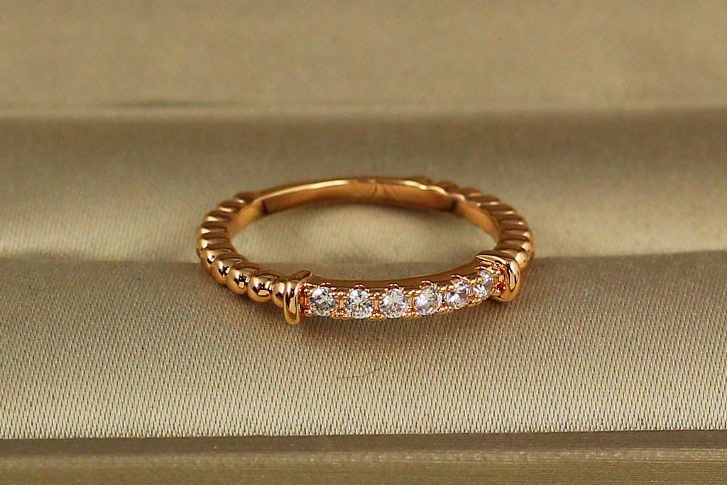 Кольцо Xuping Jewelry Бампер р. 15 Золотистый (2542650930)