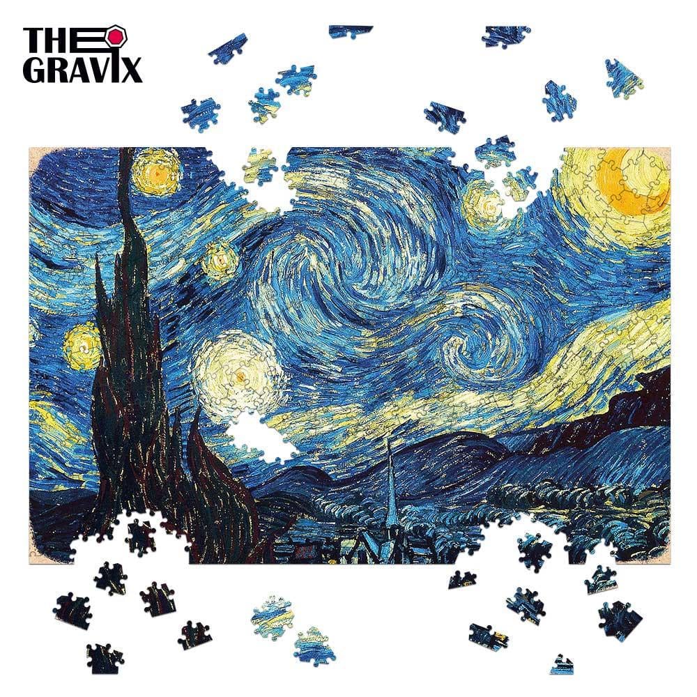 Пазл деревянный фигурный TheGravix Искусство Звездная Ночь 330 деталей Пазл деревянный фигурный TheGravix Искусство Звездная Ночь 330 деталей