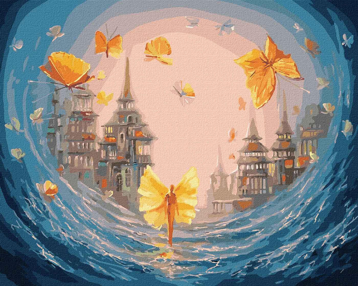 Картина по номерам ІДЕЙКА Бабочки души 40х50 (KHO5026)