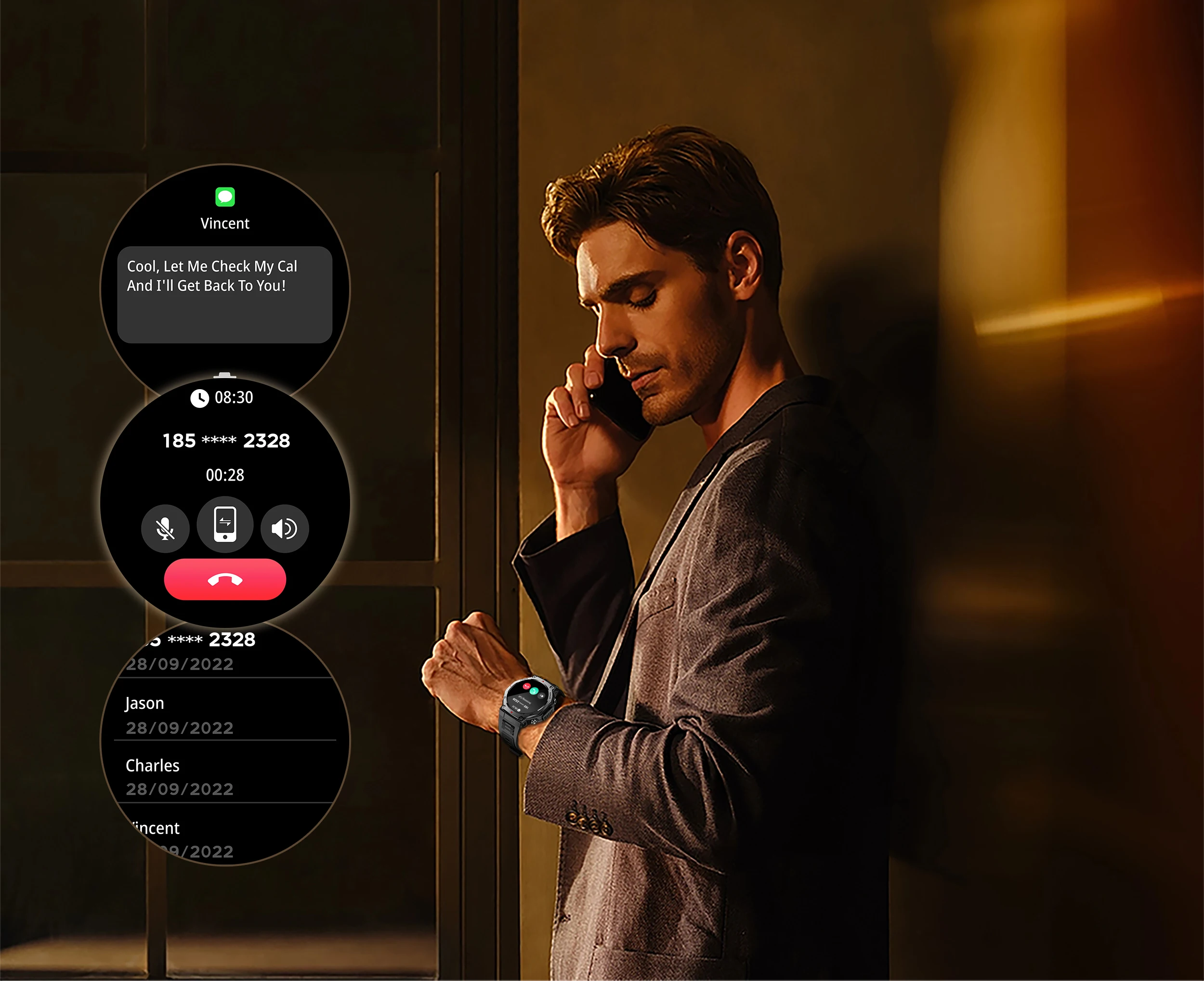 Смарт-годинник чоловічий Smart Expedition Pro IP68/5ATM з ліхтариком - фото 8