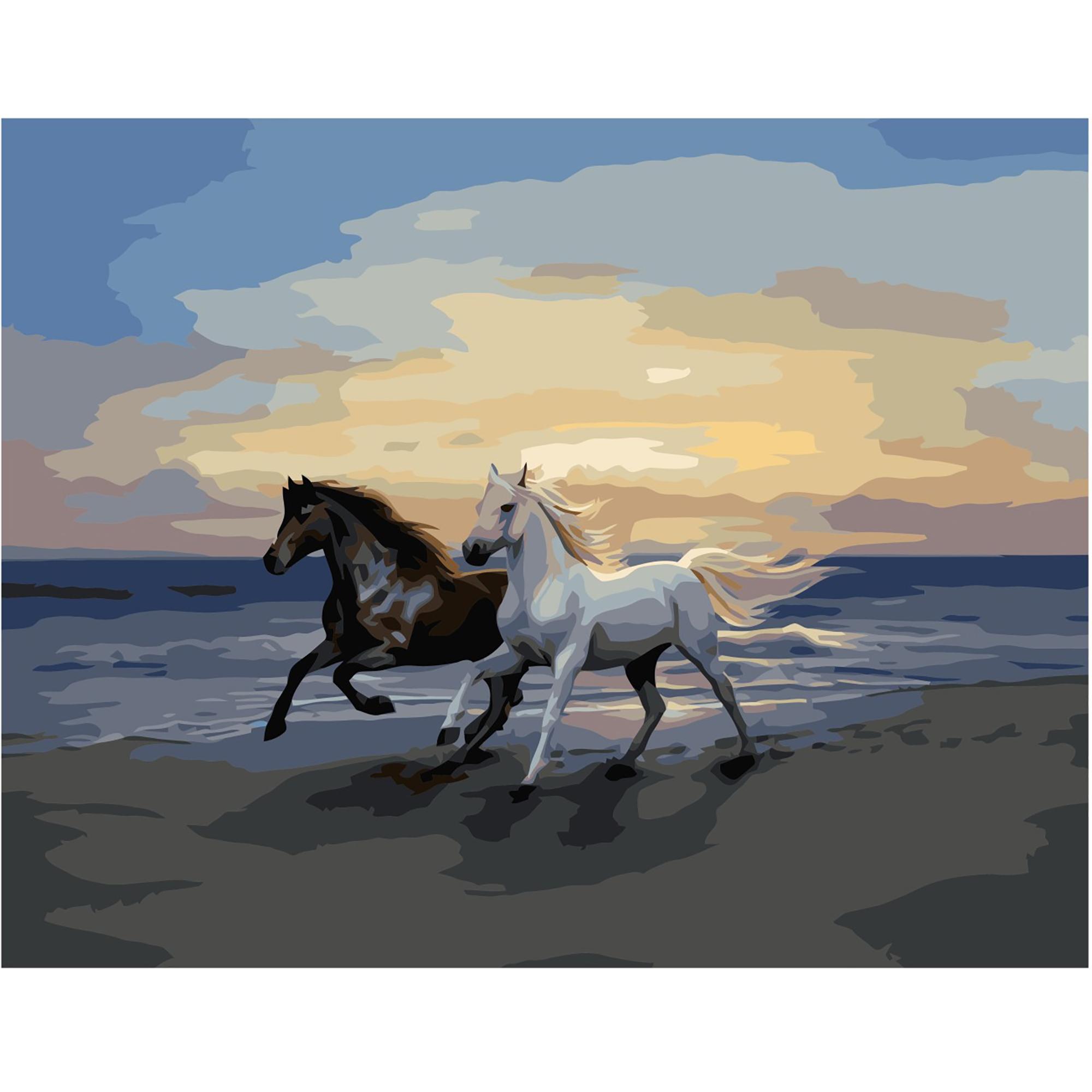 Картина по номерам Strateg Черно-белое благородство 40x50 см (VA-0305)