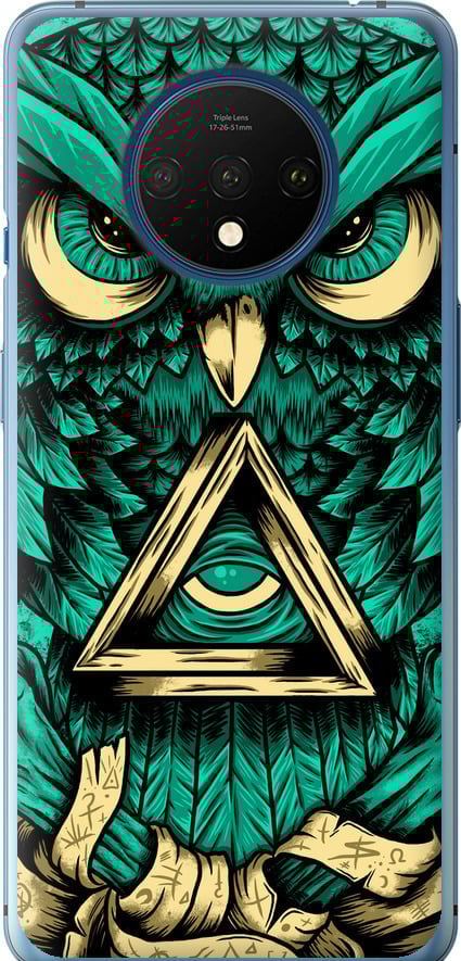 Чехол на OnePlus 7T Сова Арт-тату (3971u-1809-42517) Чехол на OnePlus 7T Сова Арт-тату (3971u-1809-42517)