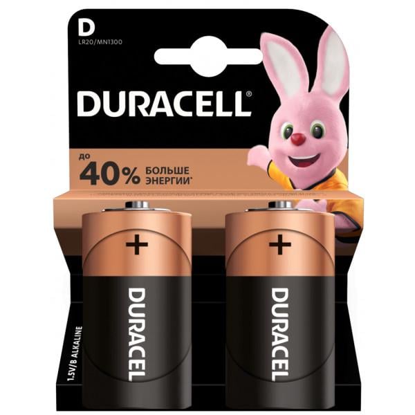 Батарейки Duracell MN1300 D R20 373 2 шт.