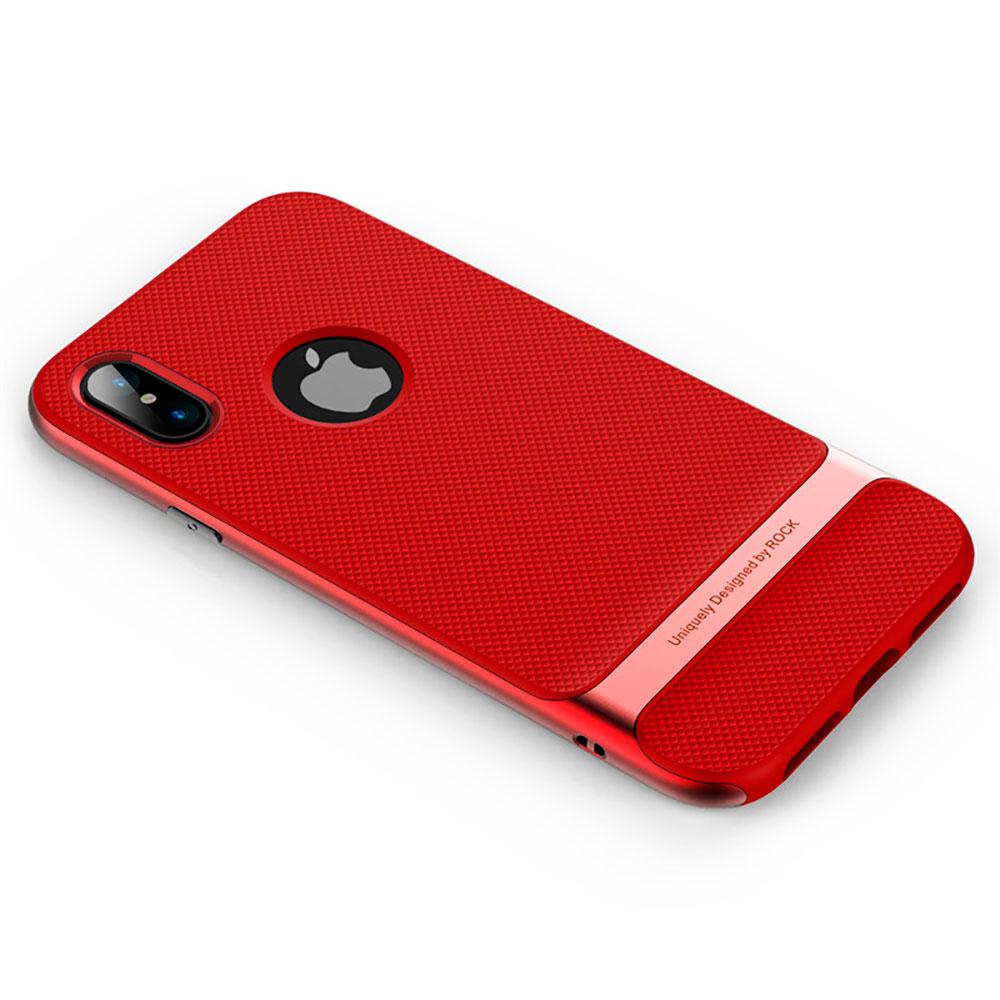 Чохол накладка Rock Royce series for iPhone X, Red - фото 2