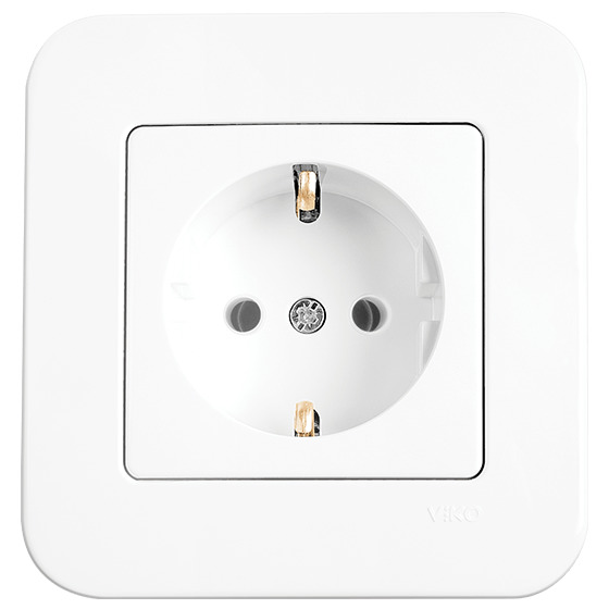 Розетка штепсельная VIKO Rollina Белый (221707)