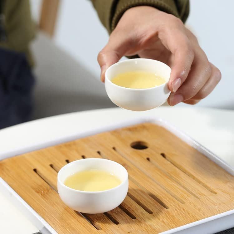 Набор для чайной церемонии Гунфу Ча дорожный Классик Мята дорожный 4 персоны с чабанью 10 предметов Белый (23062246) - фото 5 Набор для чайной церемонии Гунфу Ча дорожный Классик Мята дорожный 4 персоны с чабанью 10 предметов Белый (23062246) - фото 5