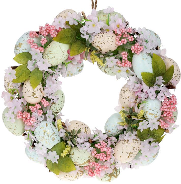 Венок декоративный Дари осени еловые шишки/искусственная хвоя/и декор из ягод/сосны/листья/цветов и плодов