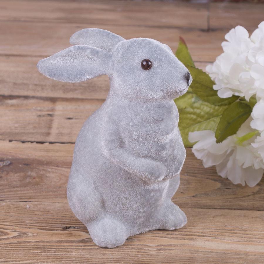 Статуэтка Зайчик сидячий флок (974)