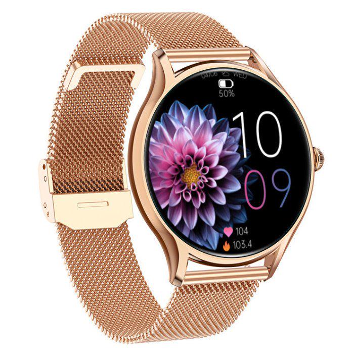 Смарт-часы женские Smart Milano Steel 2 ремешки из стали 23,5 см Золотой (150-96-1791)