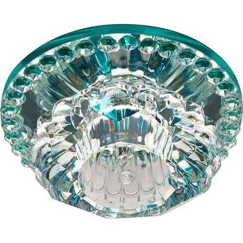 Точечный светильник врезной Feron JD125 JC G4 20W сфера Прозрачный/Хром (03521)