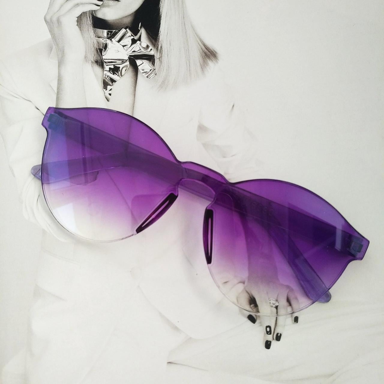 Очки детские безоправные солнцезащитные Фиолетовый градиент