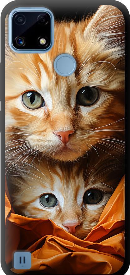 Чехол на Realme C21 Котики 2 (5664b-2321-42517) Чехол на Realme C21 Котики 2 (5664b-2321-42517)