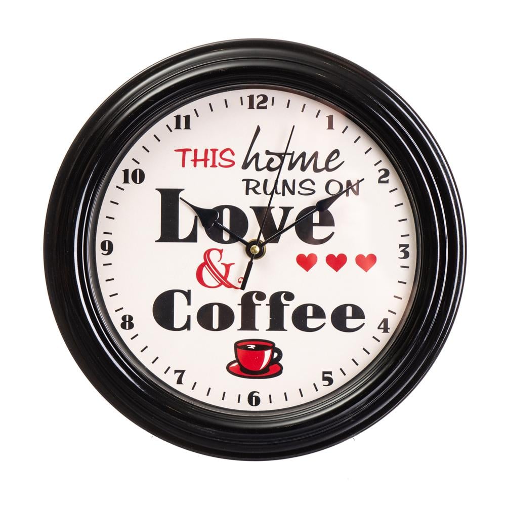 Часы настенные Elisey Любовь и кофе 28,5 см (2003-037)