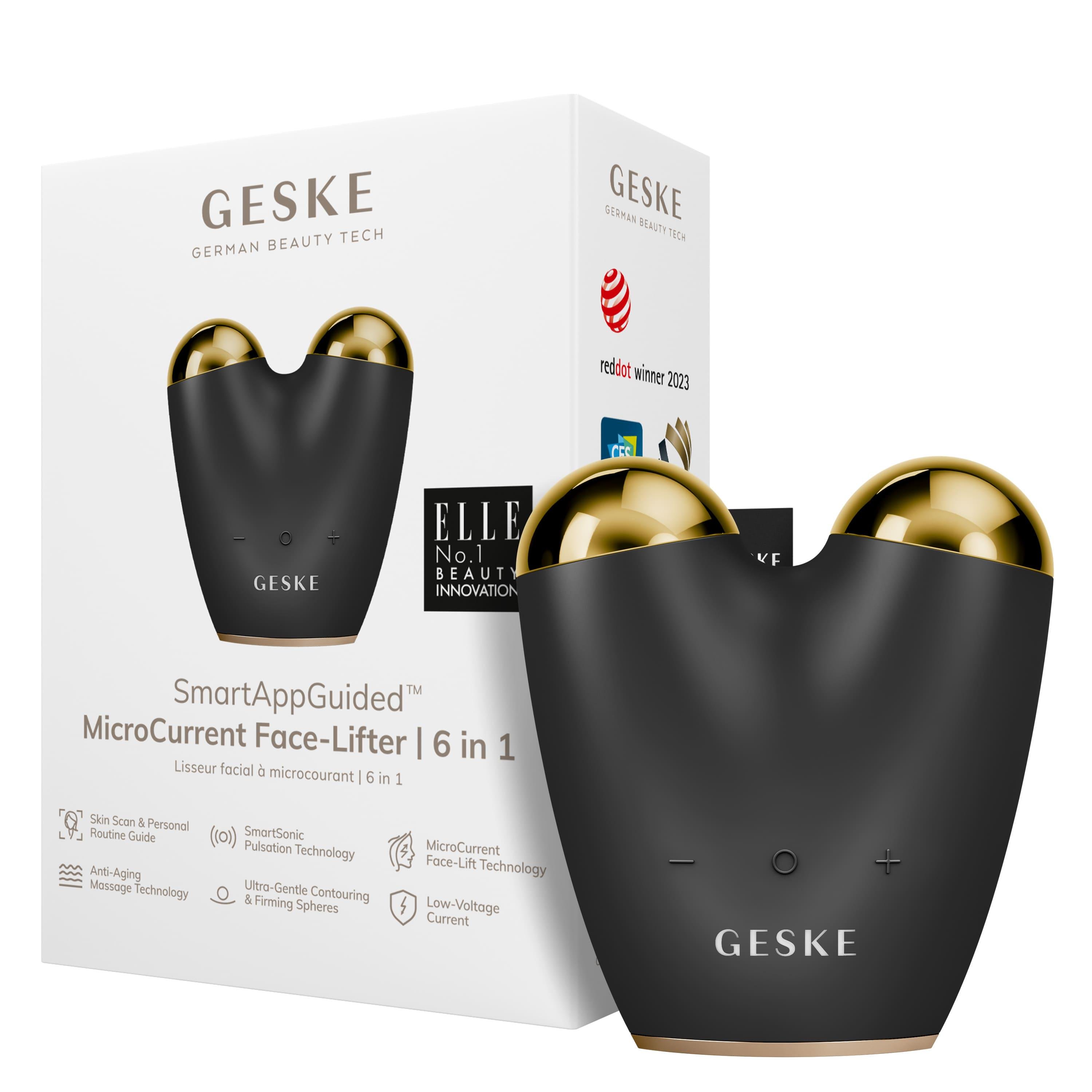 Микротоковый подтягиватель лица GESKE MicroCurrent Face-Lifter 6в1 Gray (HB0130)