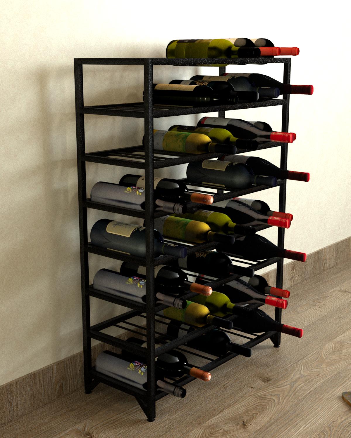 Стелаж винний EcoLoft Вінеро 1338 в стилі лофт (31286634)