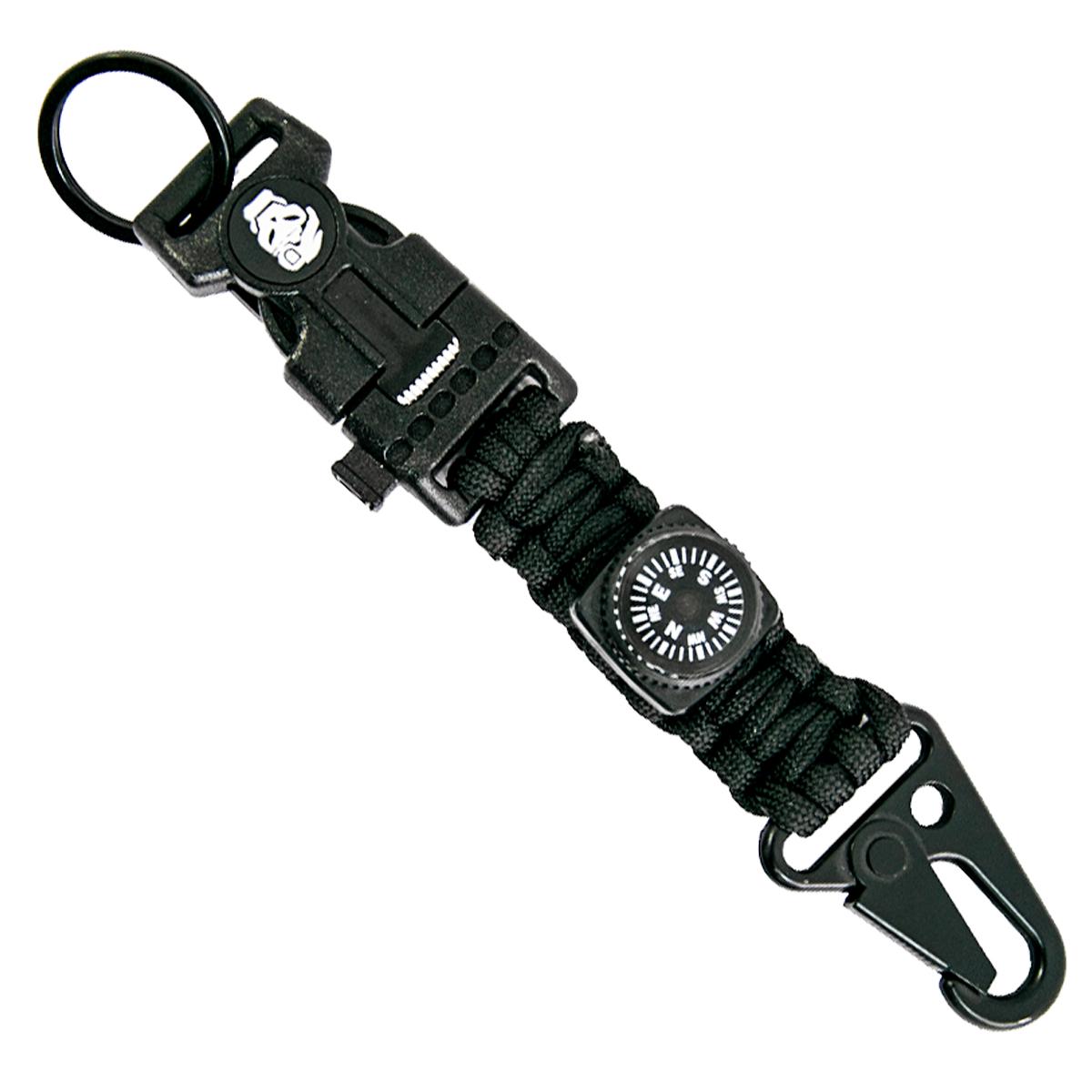 Браслет из паракорда с ножом Paracord Fire Starter Bracelet TY-1619 Чорний (1008592-Black) - фото 1