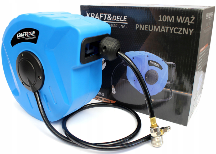 Шланг пневматичний на котушці Kraft&Dele 1/4 20 м (31458339)