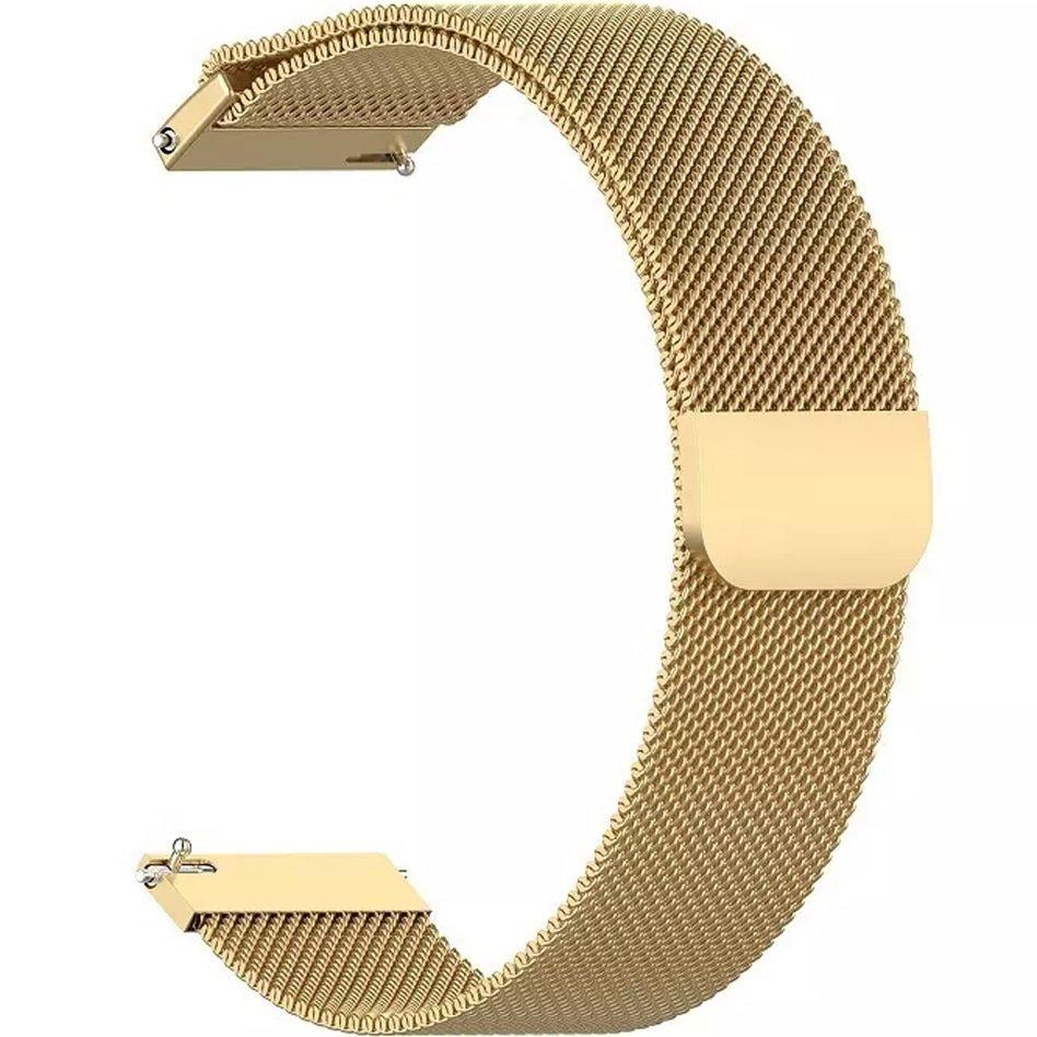 Ремінець BeCover Milanese Style для Honor MagicWatch 2 22 мм/Huawei Watch 3 Pro Classic 46 мм Gold (707778) - фото 1