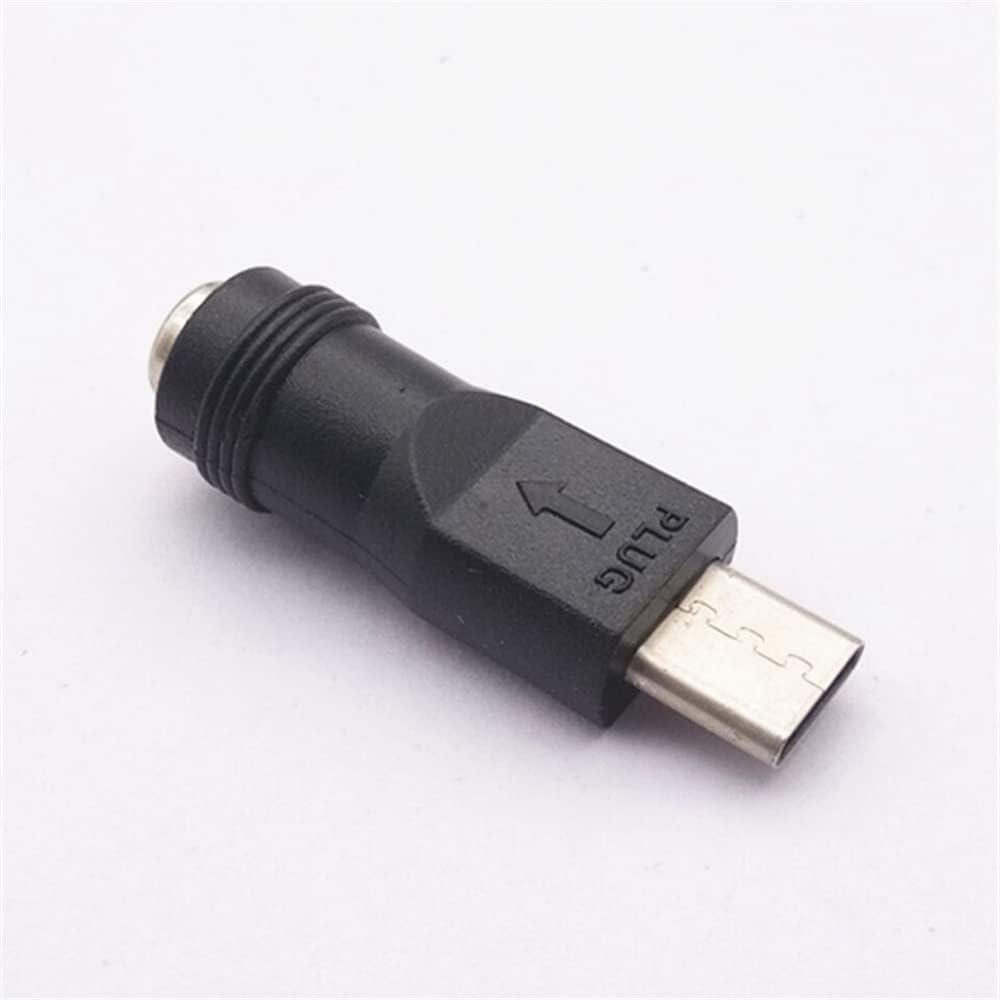 Адаптер ADCFCM36K DC F 5,5x2,1-2,5 мм to USB Type-C M 36 мм для роутера Black (ADCFCM36K) - фото 2