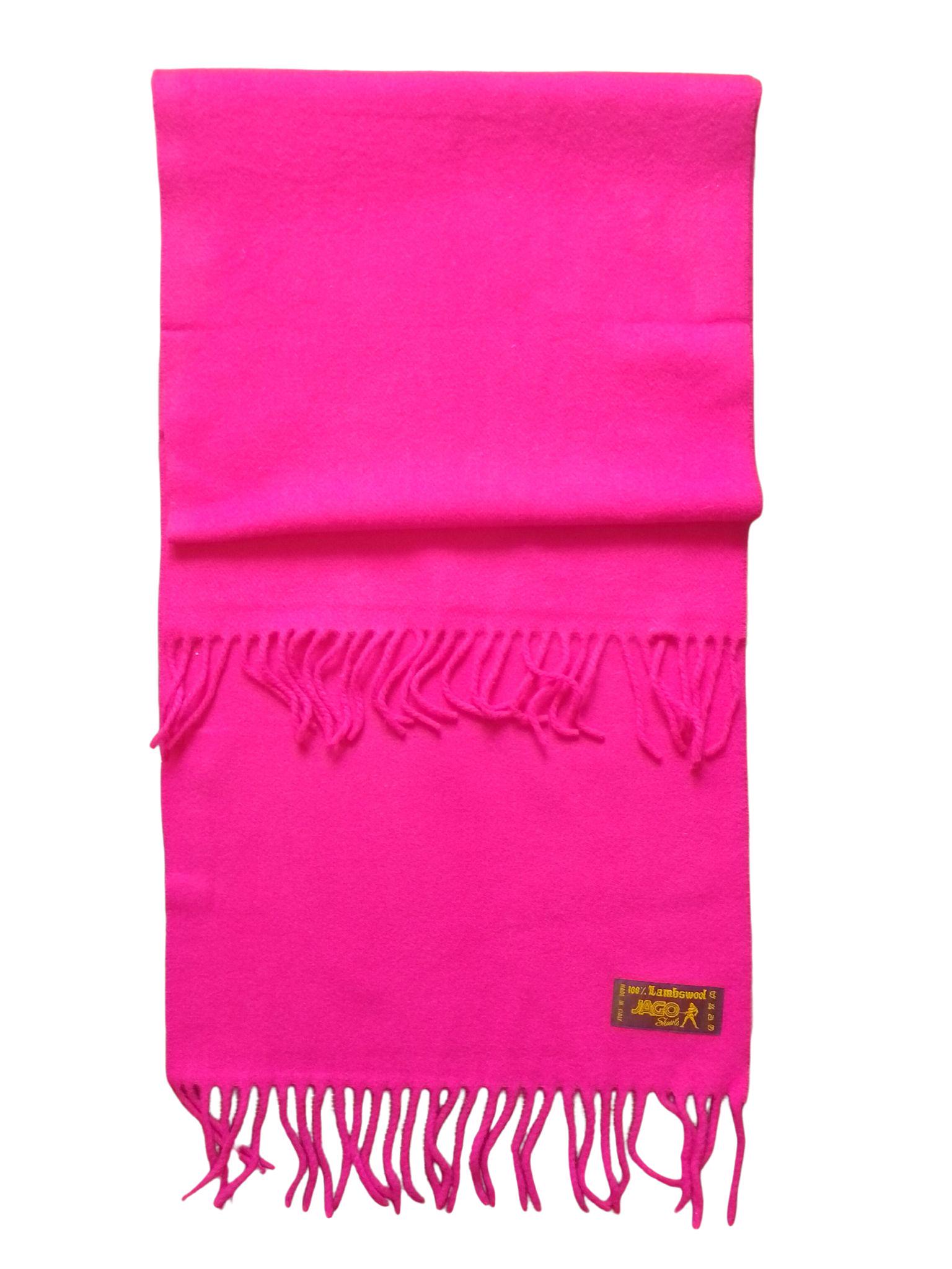 Шарф шерстяной Jago 160х37 см Фуксия - фото 3
