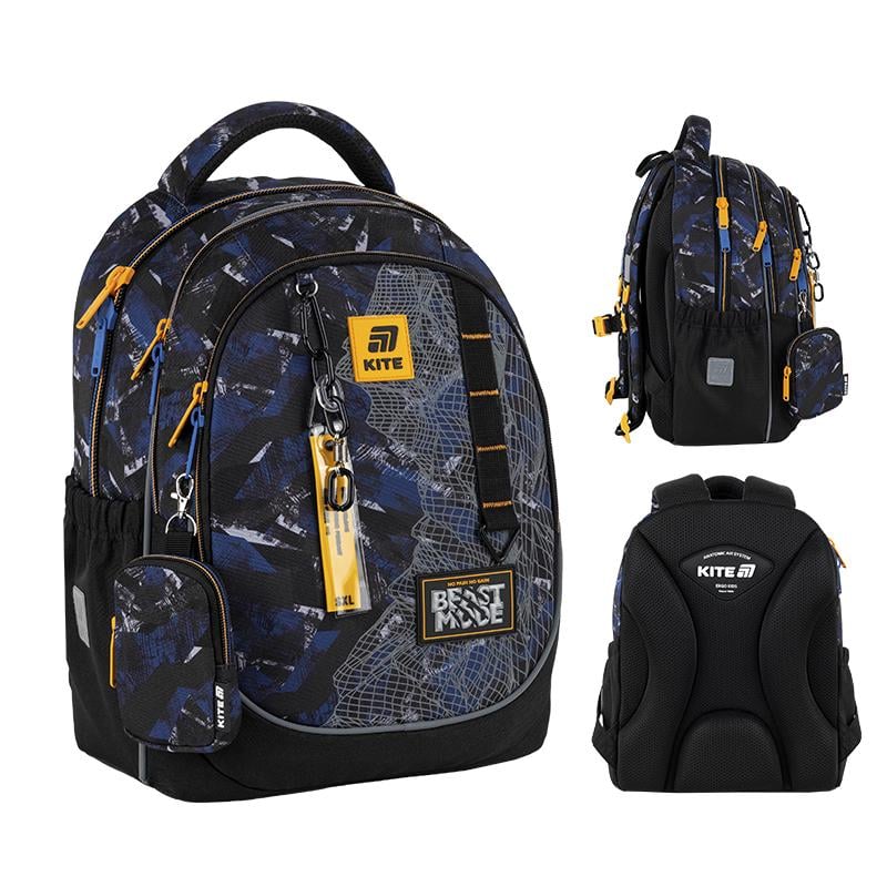 Рюкзак з ортопедичною спинкою для молодших класів KITE Education K25-700M-4 Beast Mode (000995258) - фото 14 Рюкзак з ортопедичною спинкою для молодших класів KITE Education K25-700M-4 Beast Mode (000995258) - фото 14