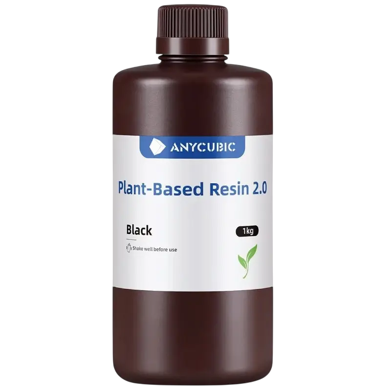 Фотополімерна смола Anycubic ECO Plant-Based UV Resin 2.0 на рослинній основі Чорний (SSW2BK)