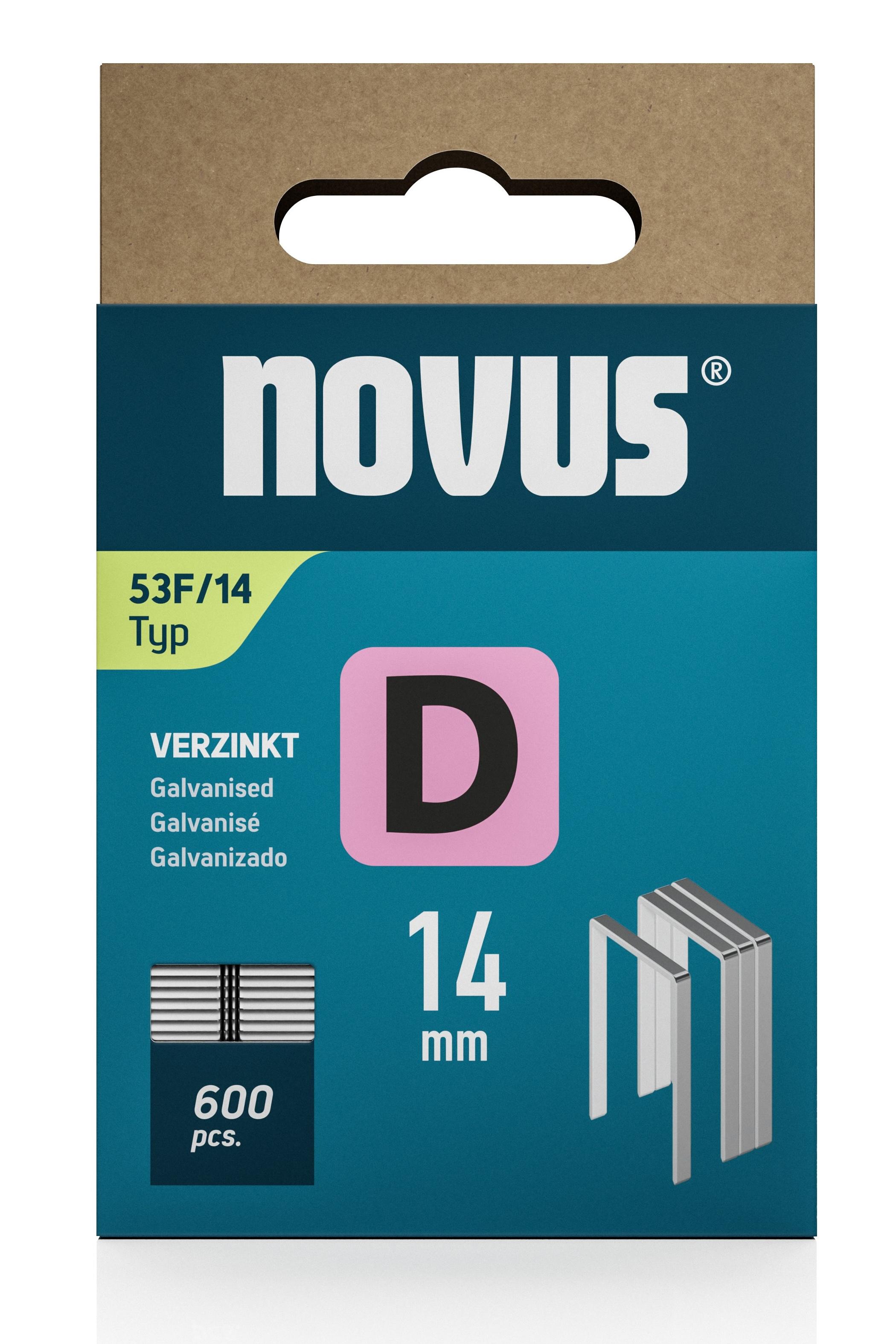 Скоби плоскі Novus для будівельного степлера D тип 53F 14 мм (042-0792) - фото 3 Скоби плоскі Novus для будівельного степлера D тип 53F 14 мм (042-0792) - фото 3